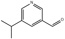 3-Pyridinecarboxaldehyde, 5-(1-methylethyl)- Struktur