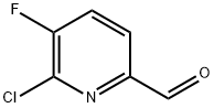 2-Pyridinecarboxaldehyde, 6-chloro-5-fluoro- Struktur