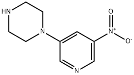 Piperazine, 1-(5-nitro-3-pyridinyl)- Struktur