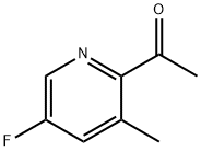 Ethanone, 1-(5-fluoro-3-methyl-2-pyridinyl)- Struktur