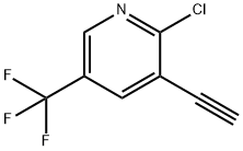 2-Chloro-3-ethynyl-5-(trifluoromethyl)pyridine Struktur