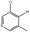 Pyridine, 4-bromo-3-chloro-5-methyl- Struktur