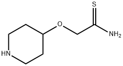 Ethanethioamide, 2-(4-piperidinyloxy)- Struktur