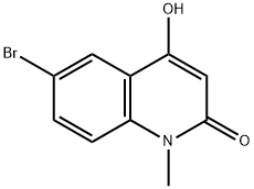 2(1H)-Quinolinone,6-bromo-4-hydroxy-1-methyl- Struktur