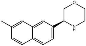 Morpholine, 3-(7-methyl-2-naphthalenyl)-, (3S)- Struktur