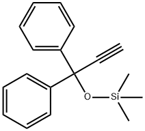 Benzene, 1,1'-[1-[(trimethylsilyl)oxy]-2-propyn-1-ylidene]bis- Struktur