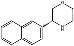 Morpholine,3-(2-naphthalenyl)-,(3R)- Struktur