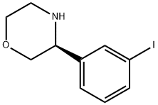 Morpholine, 3-(3-iodophenyl)-, (3S)- Struktur