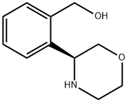 Benzenemethanol, 2-(3S)-3-morpholinyl- Struktur