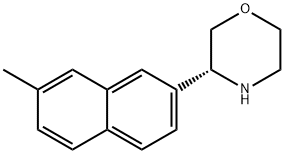 Morpholine, 3-(7-methyl-2-naphthalenyl)-, (3R)- Struktur