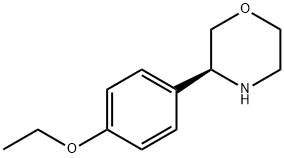 Morpholine, 3-(4-ethoxyphenyl)-, (3S)- Struktur