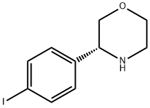 Morpholine,3-(4-iodophenyl)-,(3R)- Struktur