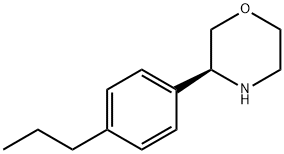 Morpholine, 3-(4-propylphenyl)-, (3S)- Struktur