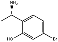 2-((S)-1-aminoethyl)-5-bromophenol Struktur