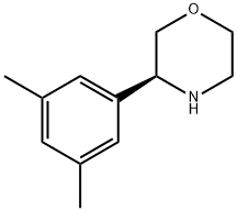 Morpholine, 3-(3,5-dimethylphenyl)-, (3S)- Struktur