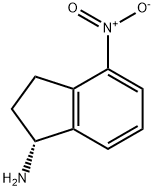 (R)-4-nitro-2,3-dihydro-1H-inden-1-amine Struktur