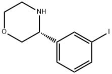 Morpholine, 3-(3-iodophenyl)-, (3R)- Struktur