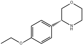 Morpholine, 3-(4-ethoxyphenyl)-, (3R)- Struktur