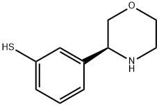 Benzenethiol, 3-(3S)-3-morpholinyl Struktur