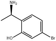 2-((R)-1-aminoethyl)-5-bromophenol Struktur