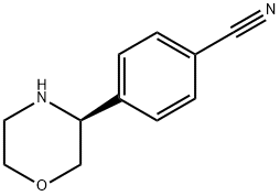 Benzonitrile, 4-(3S)-3-morpholinyl- Struktur