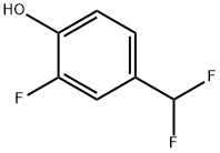 Phenol, 4-(difluoromethyl)-2-fluoro- Struktur