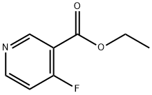 3-Pyridinecarboxylic acid, 4-fluoro-, ethyl ester Struktur