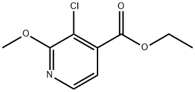 Ethyl 3-chloro-2-methoxyisonicotinate Struktur