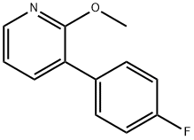 Pyridine, 3-(4-fluorophenyl)-2-methoxy- Struktur