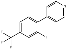 Pyridine, 4-[2-fluoro-4-(trifluoromethyl)phenyl]- Struktur