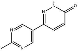 3-Hydroxy-6-(2-methylpyrimidyl-5-yl)pyridazine Struktur