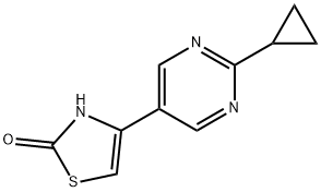 2-Hydroxy-4-(2-cyclopropylpyrimidyl-5-yl)thiazole Struktur