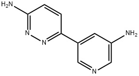 3-Amino-6-(5-aminopyridyl-3-yl)pyridazine Struktur