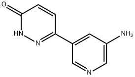 3-Hydroxy-6-(5-aminopyridyl-3-yl)pyridazine Struktur