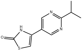 2-Hydroxy-4-(2-iso-propylpyrimidyl-5-yl)thiazole Struktur