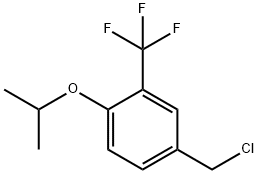 4-(chloromethyl)-1-isopropoxy-2-(trifluoromethyl)benzene Struktur