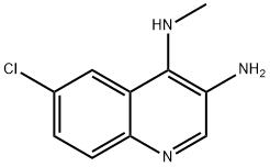 3,4-Quinolinediamine, 6-chloro-N4-methyl- Struktur