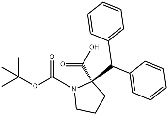 (Tert-Butoxy)Carbonyl (R)-Alpha-Benzhydryl-Pro Struktur