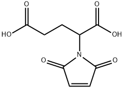 Pentanedioic acid, 2-(2,5-dihydro-2,5-dioxo-1H-pyrrol-1-yl)- Struktur