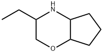 Cyclopent[b]-1,4-oxazine, 3-ethyloctahydro- Struktur