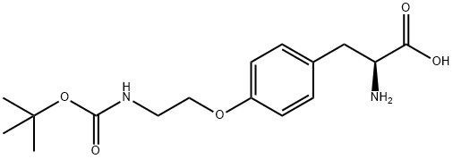 L-Tyrosine, O-[2-[[(1,1-dimethylethoxy)carbonyl]amino]ethyl]- Struktur