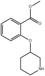 methyl 2-(piperidin-3-yloxy)benzoate Struktur