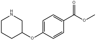 methyl 4-(piperidin-3-yloxy)benzoate Struktur