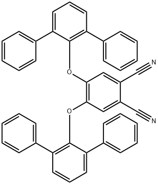 1,2-Benzenedicarbonitrile, 4,5-bis([1,1':3',1''-terphenyl]-2'-yloxy)- Struktur