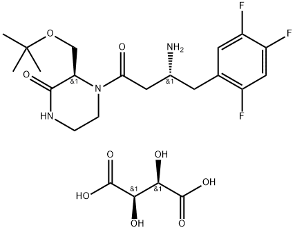 Evogliptin Tartrate Struktur