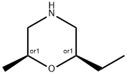 Morpholine, 2-ethyl-6-methyl-, (2R,6S)-rel- Struktur