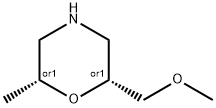 Morpholine, 2-(methoxymethyl)-6-methyl-, (2R,6R)-rel- Struktur