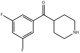 Methanone, (3,5-difluorophenyl)-4-piperidinyl- Struktur