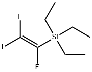 [(1E)-1,2-difluoro-2-iodoethenyl]triethylsilane Struktur