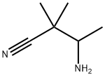 Butanenitrile, 3-amino-2,2-dimethyl- Struktur